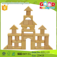 2015 Hot Sale DIY Natural Wooden Block Educational Wooden Toy Blocks